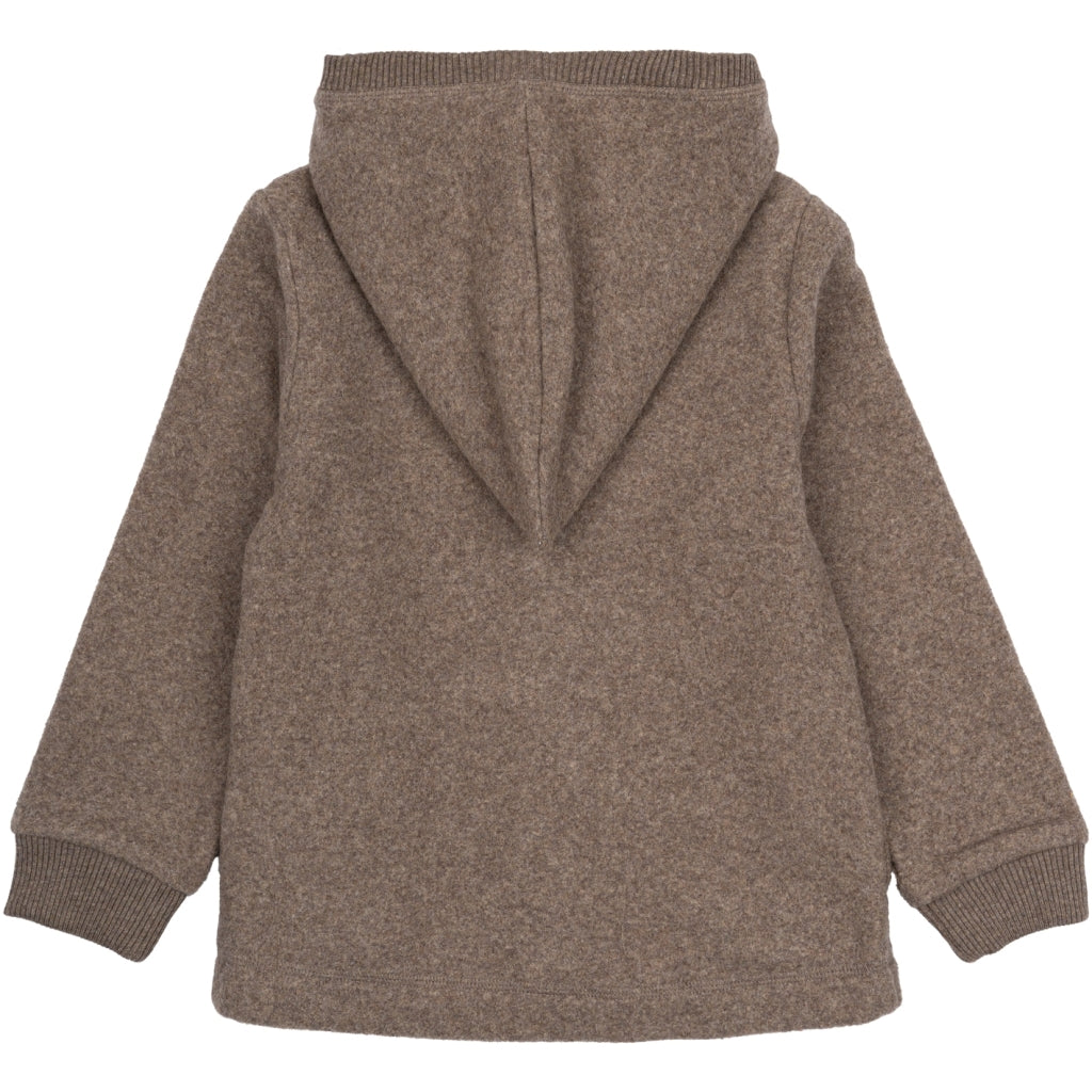 Mikk-Line Bomuld Fleece Cardigan (Hætte) Jakker Melange Denver