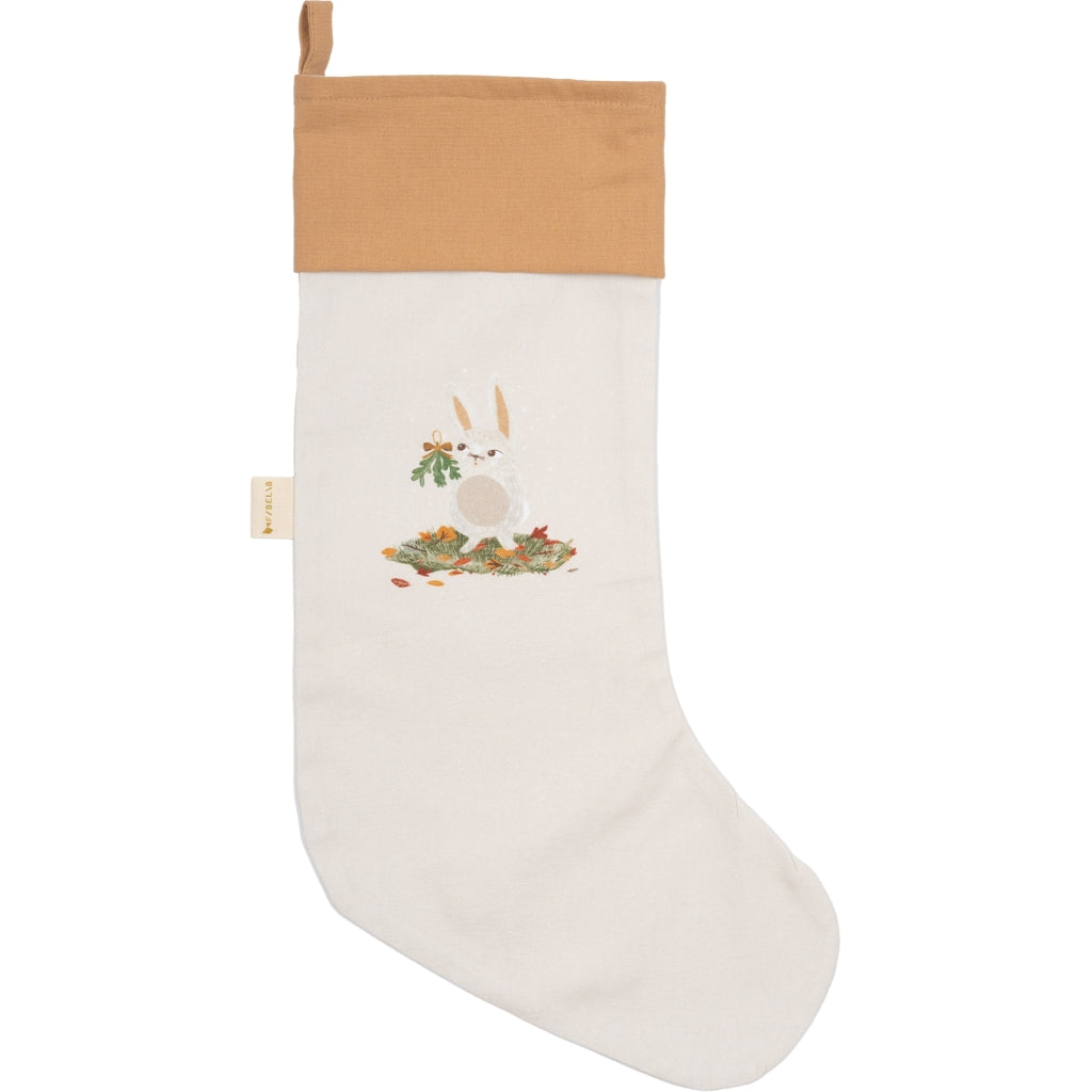 Fabelab Christmas Stocking - printed - Woodland Bunny Decoration