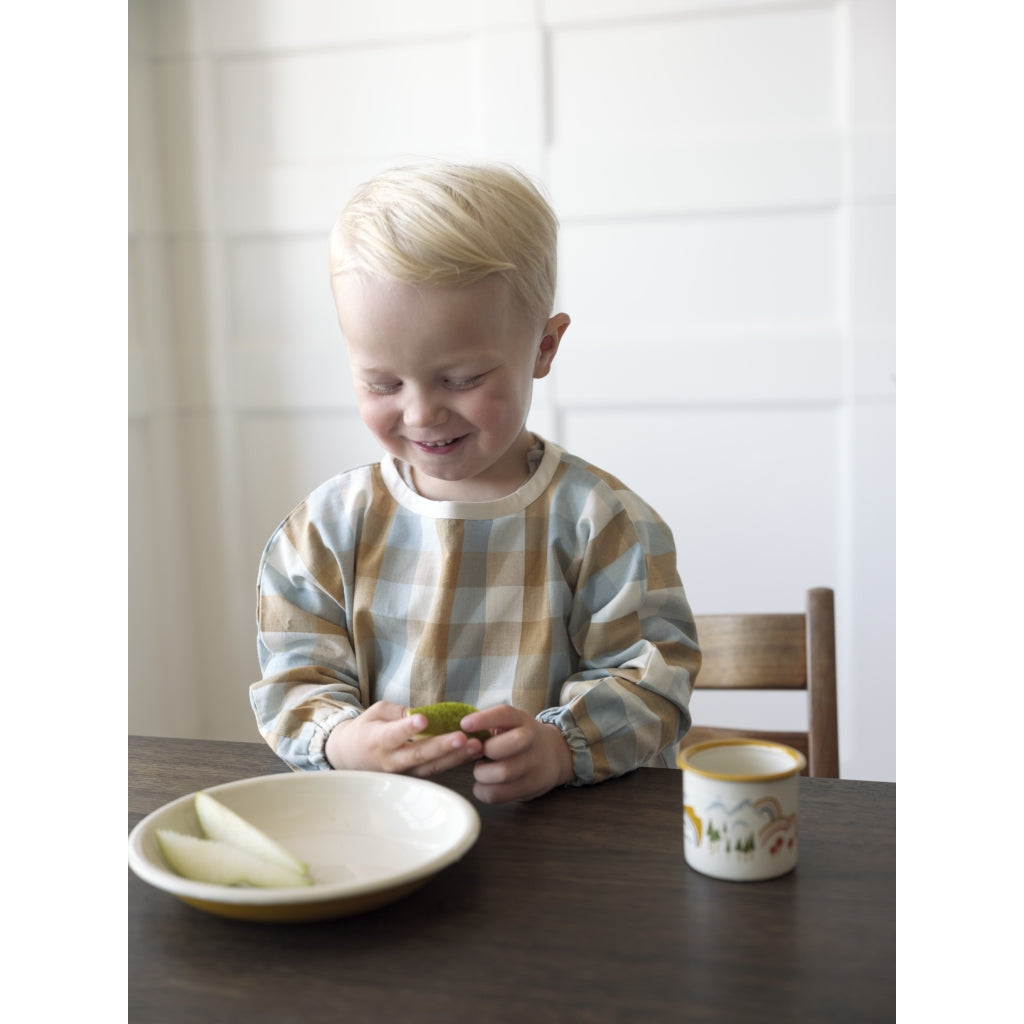 Fabelab Craft Smock - Cottage Blue Checks Hagesmække og savlesmække Multi Print