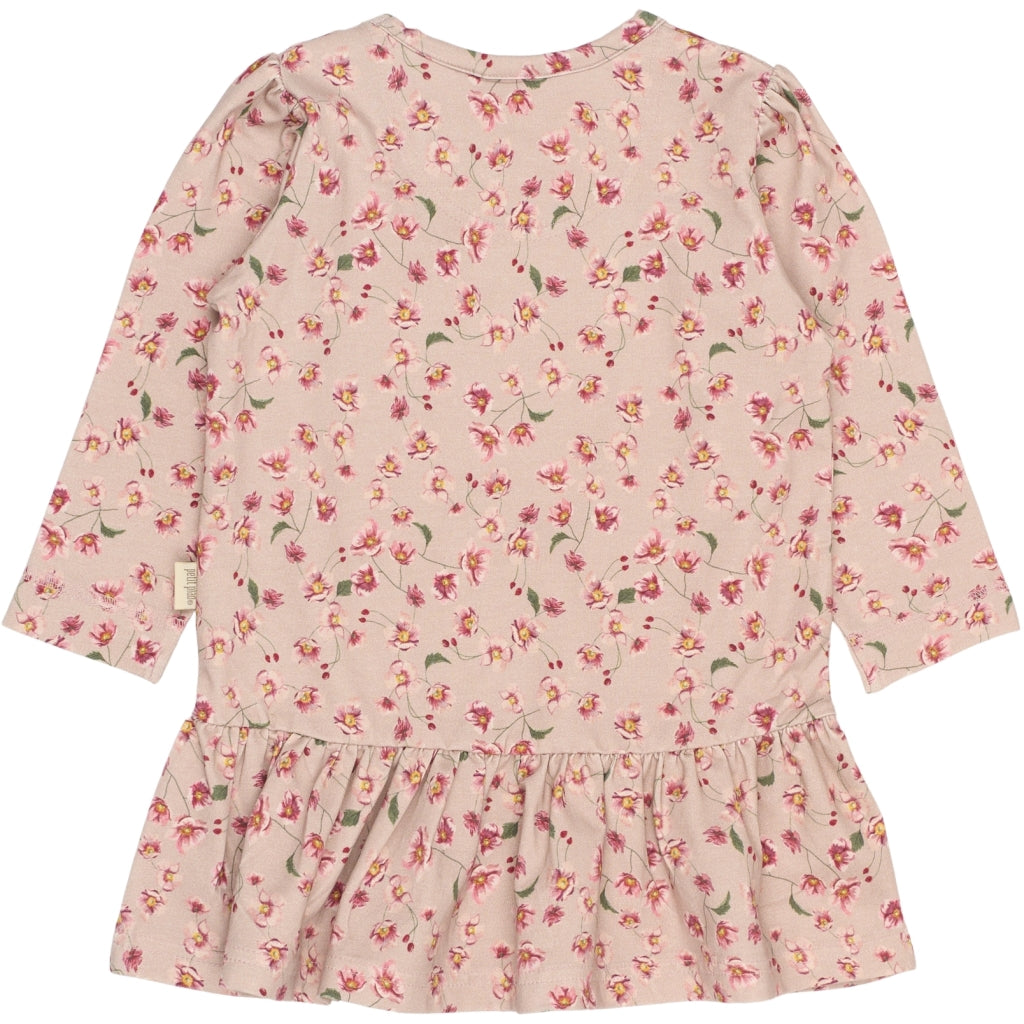 PETIT PIAO Dress L/S Gather Printed Kjoler Autumn Anemon