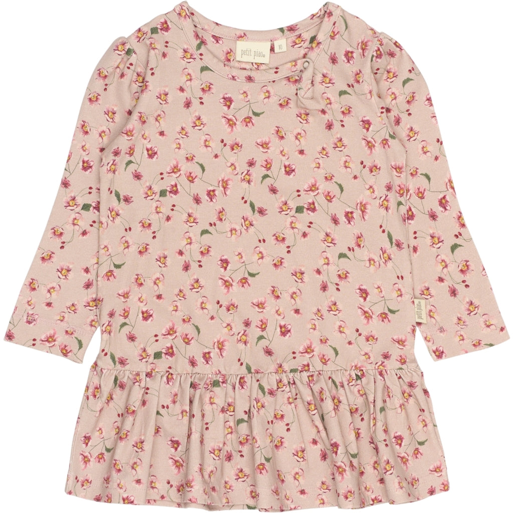 PETIT PIAO Dress L/S Gather Printed Kjoler Autumn Anemon