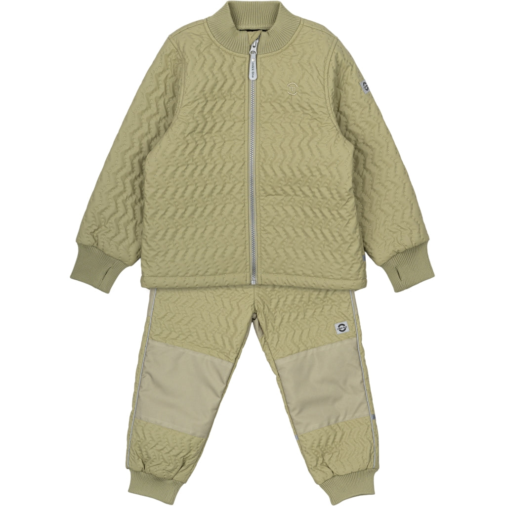 Mikk-Line Duvet Termosæt Termotøj Gray green