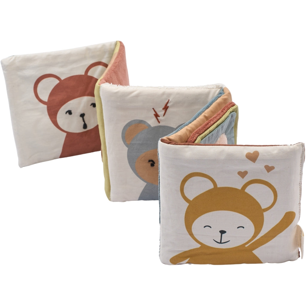 Fabelab Fabric Book - Bob has feelings Baby Toys Multi Colours