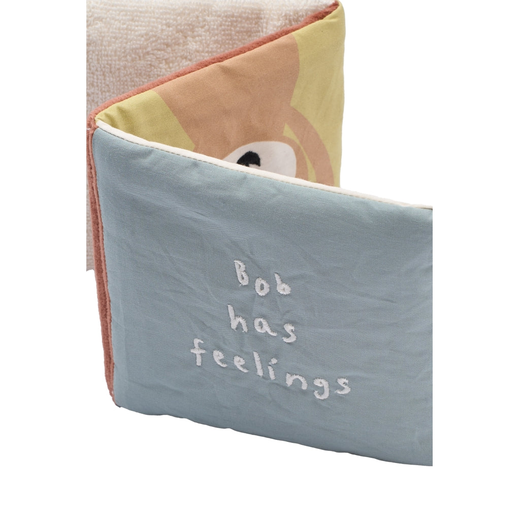 Fabelab Fabric Book - Bob has feelings Baby Toys Multi Colours