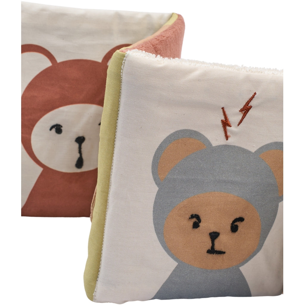 Fabelab Fabric Book - Bob has feelings Baby Toys Multi Colours