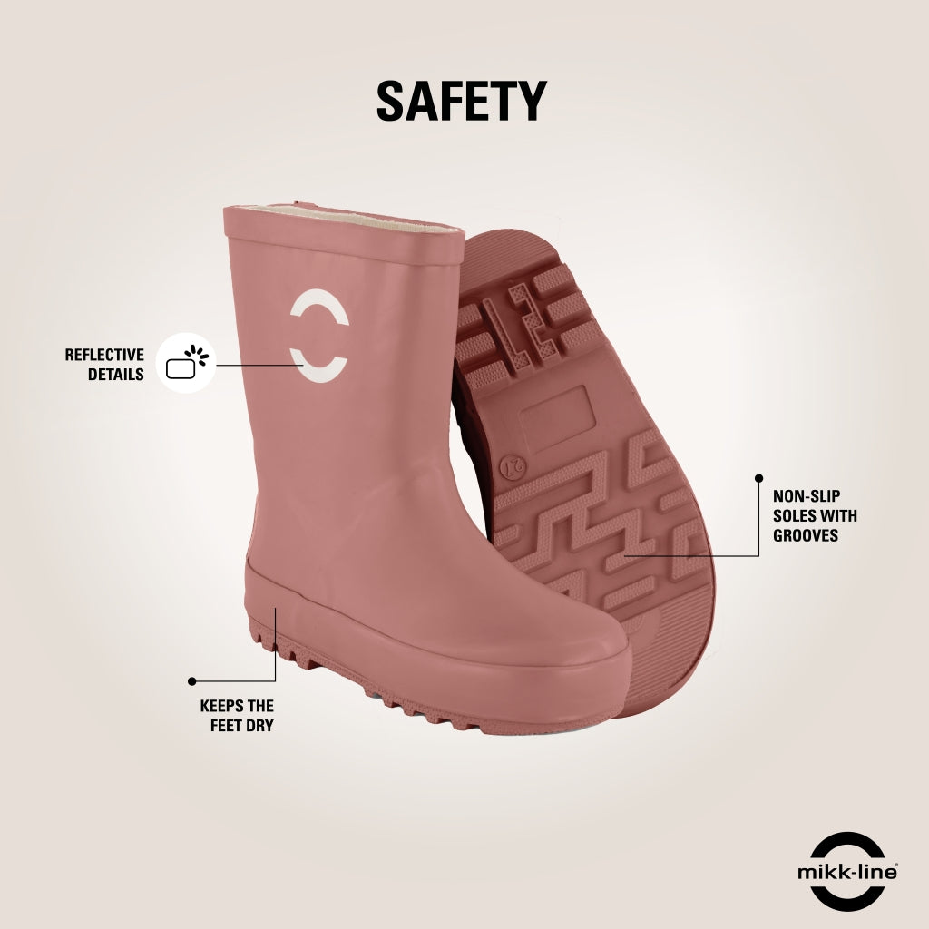 Mikk-Line Gummistøvler Ensfarvet Rubber Boots Burlwood