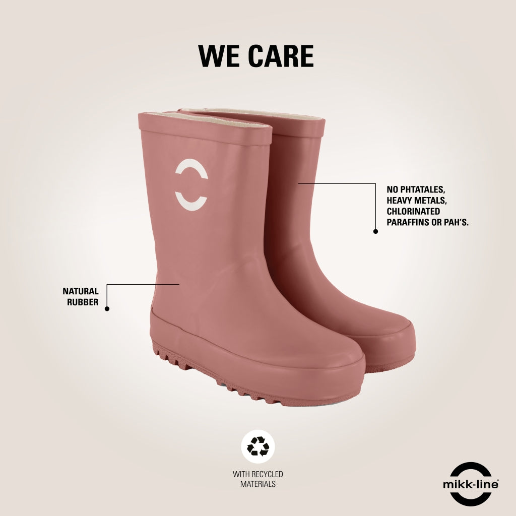 Mikk-Line Gummistøvler Ensfarvet Rubber Boots Burlwood