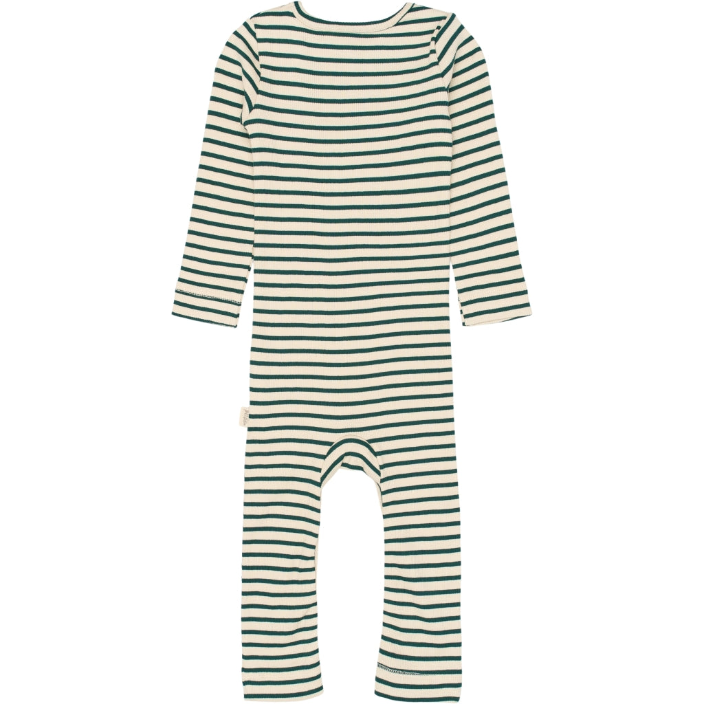 PETIT PIAO Jumpsuit L/S Modal Striped Heldragter Dark Sea/off white