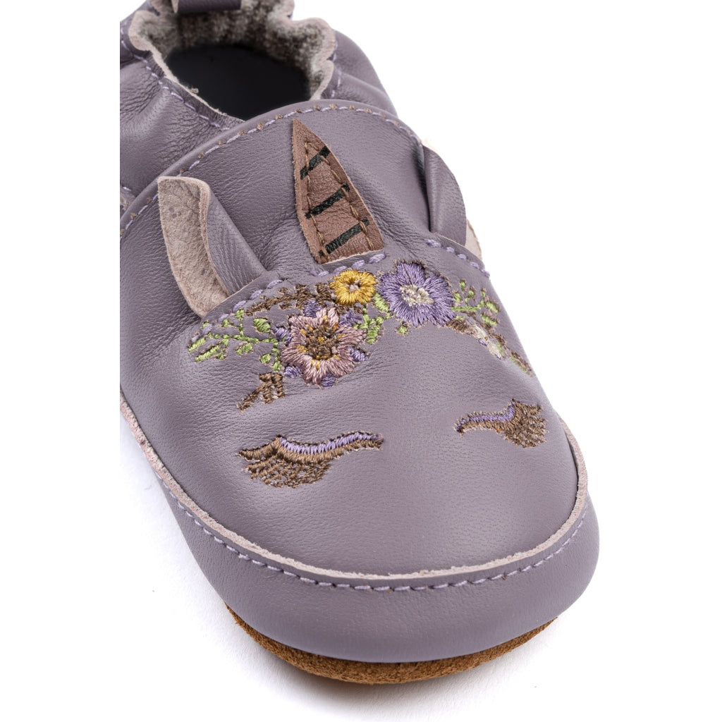 Mikk-Line Læder Hjemmesko (3D details) Slippers Lavender Aura