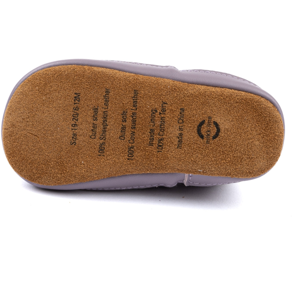 Mikk-Line Læder Hjemmesko (3D details) Slippers Lavender Aura