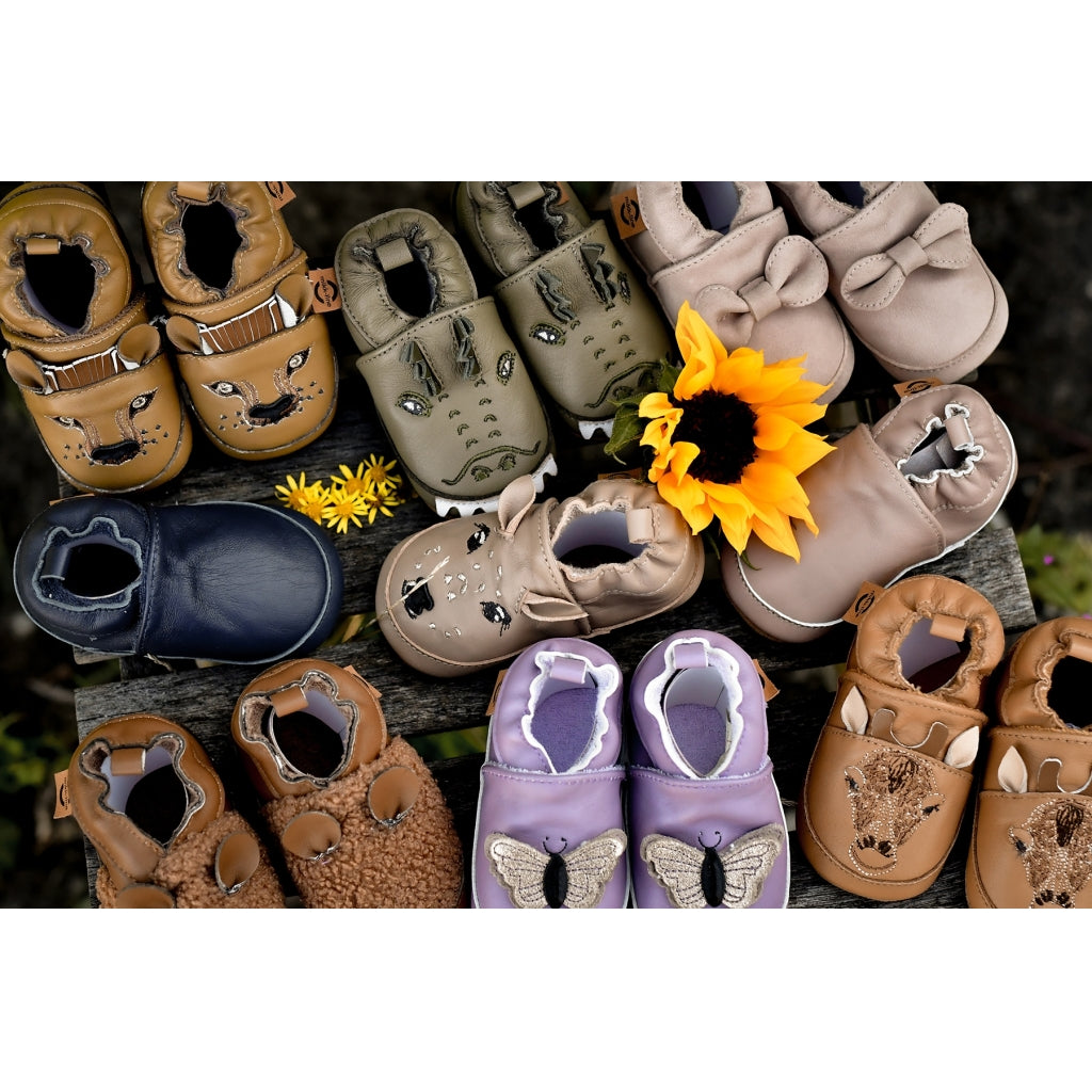 Mikk-Line Læder Hjemmesko (Ensfarvet) Slippers Burlwood