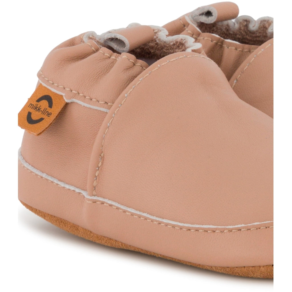 Mikk-Line Læder Hjemmesko (Ensfarvet) Slippers Burlwood