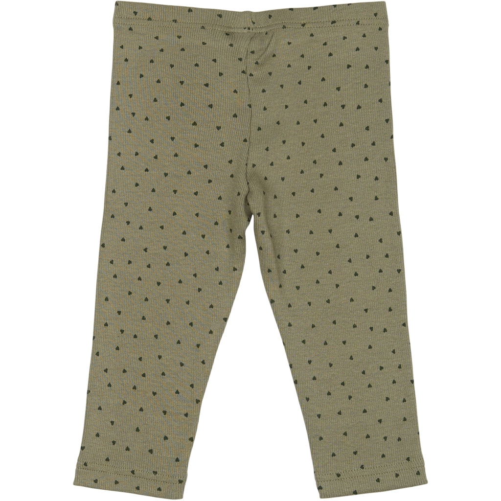 PETIT PIAO Legging Modal Leggings Dusty Moss/Grape Leaf