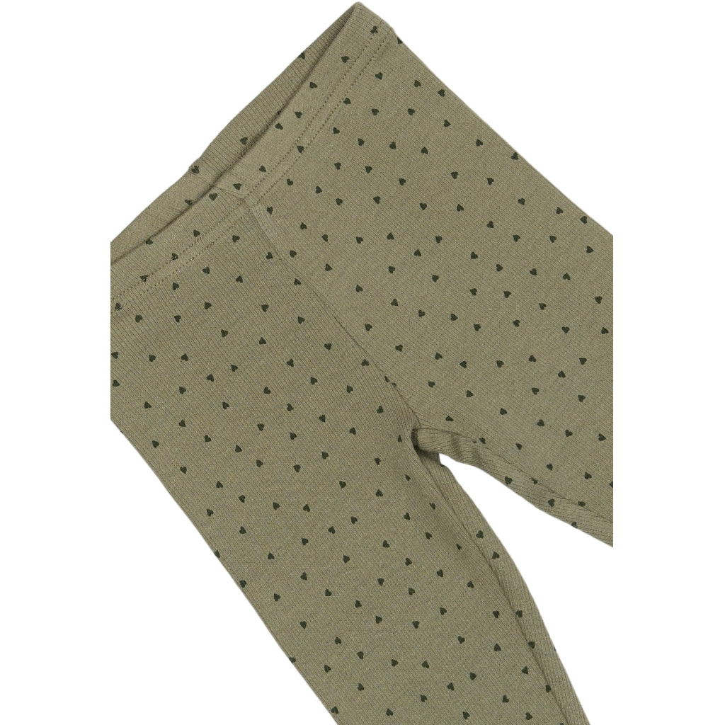 PETIT PIAO Legging Modal Leggings Dusty Moss/Grape Leaf