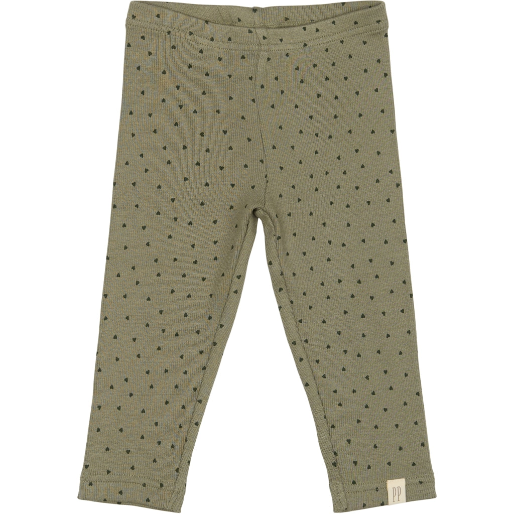 PETIT PIAO Legging Modal Leggings Dusty Moss/Grape Leaf