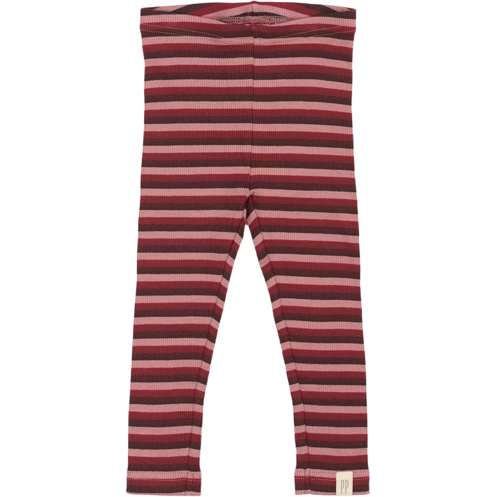 PETIT PIAO Legging Modal Multi Striped Leggings Biking Red Multistripe