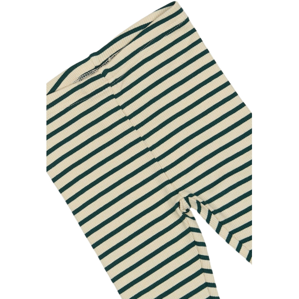 PETIT PIAO Legging Modal Striped Leggings Dark Sea/off white
