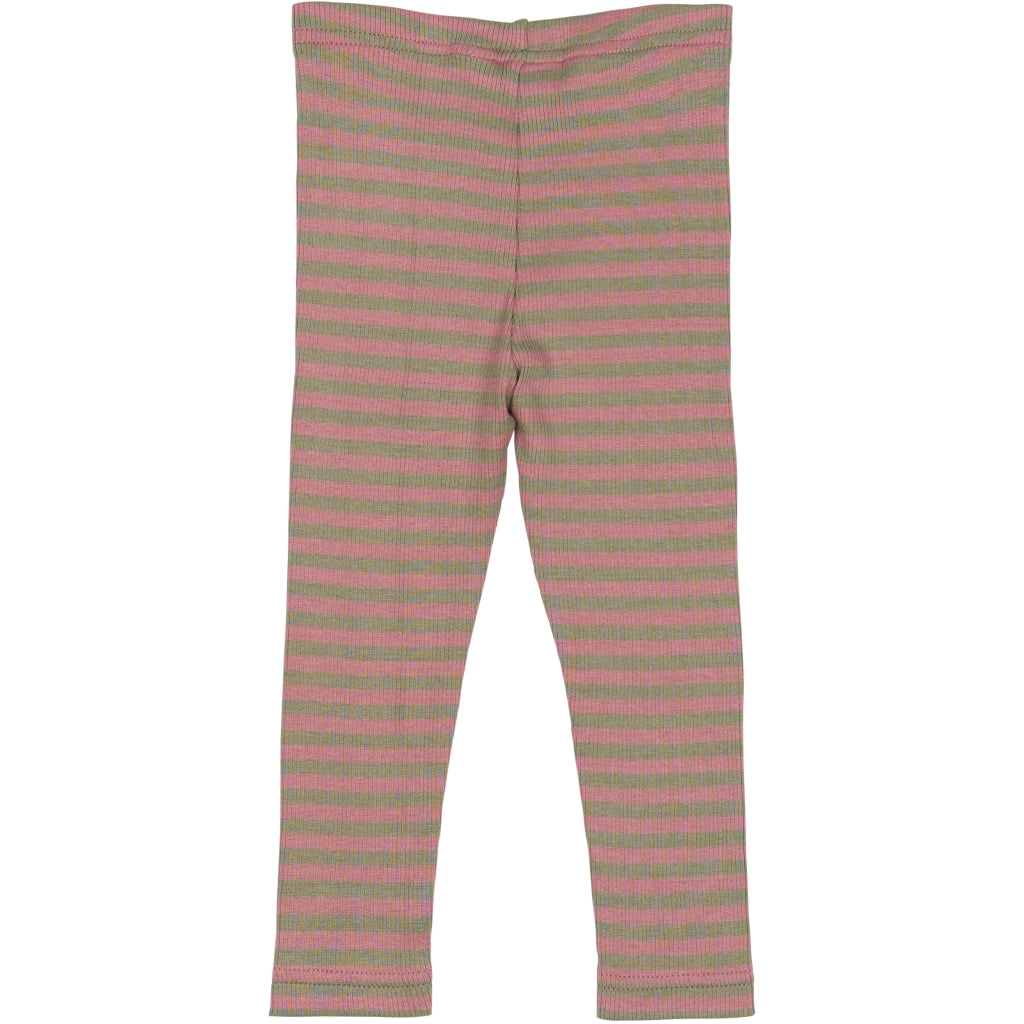 PETIT PIAO Legging Modal Striped Leggings Nostalgic rose/dusty moss