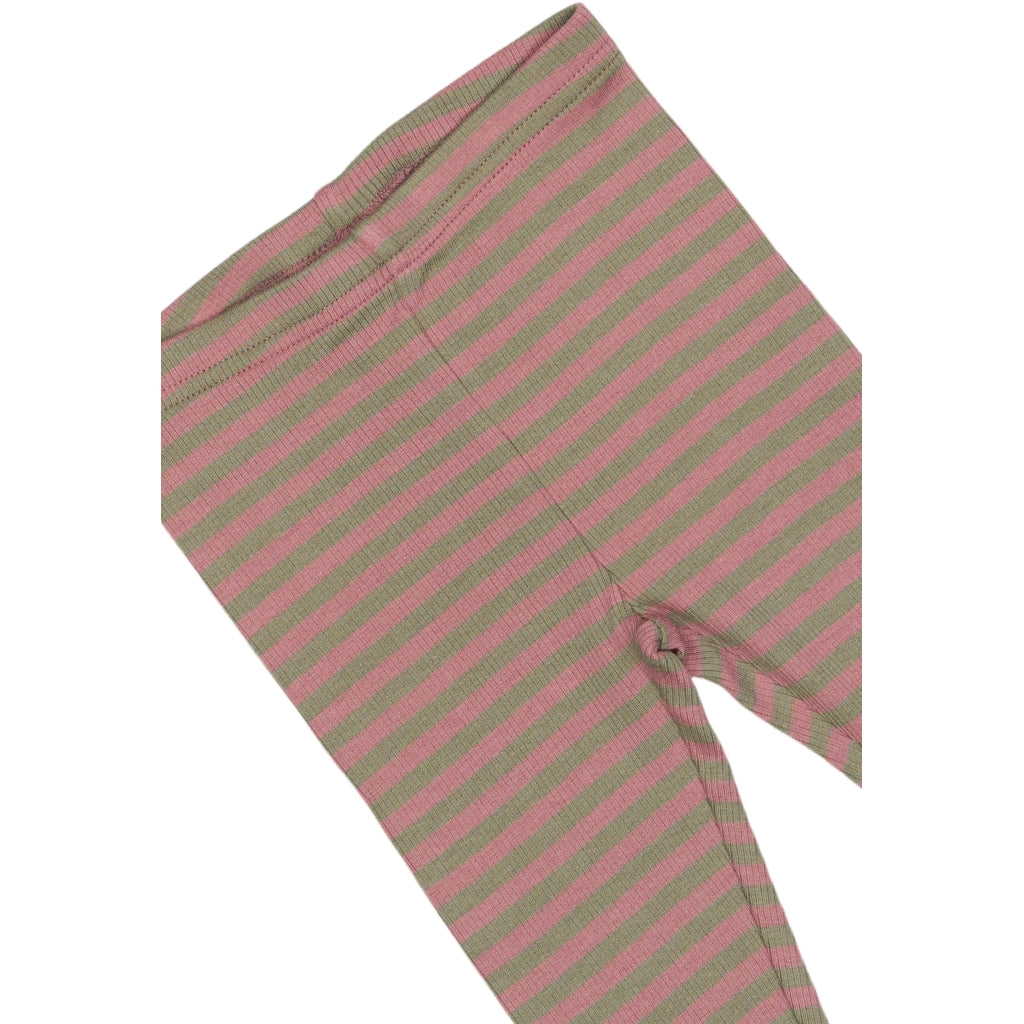 PETIT PIAO Legging Modal Striped Leggings Nostalgic rose/dusty moss