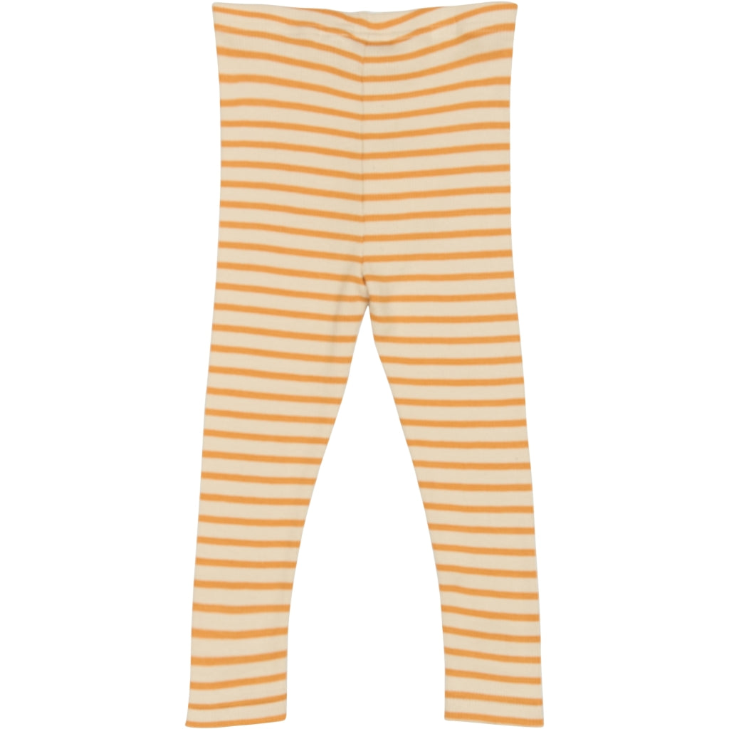 PETIT PIAO Legging Modal Striped Leggings Sunflower/off white