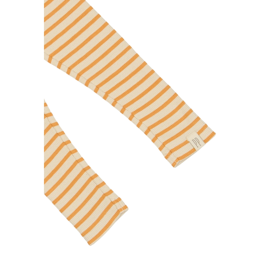 PETIT PIAO Legging Modal Striped Leggings Sunflower/off white