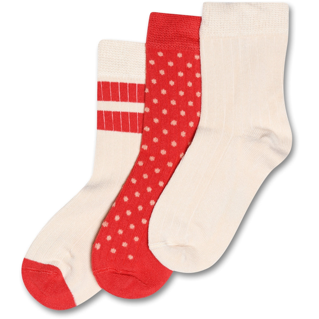 MINIPOP MiniPop® Season Bamboo Socks 3 Pcs Socks Bright Red