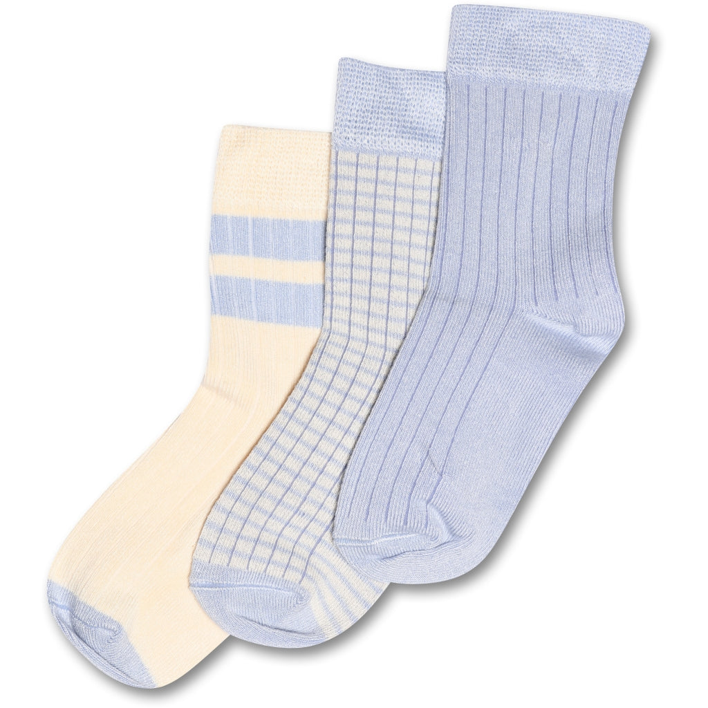 MINIPOP MiniPop® Season Bamboo Socks 3 Pcs Socks Spring Blue