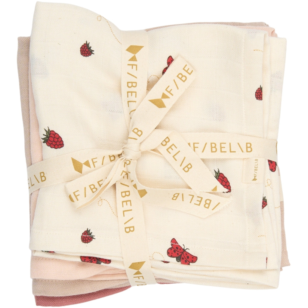 Fabelab Muslin 4-pack - Into The Garden Swaddles & Muslin Cloths Cement