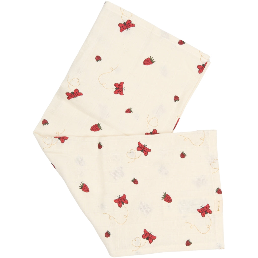 Fabelab Muslin 4-pack - Into The Garden Swaddles & Muslin Cloths Peach whip