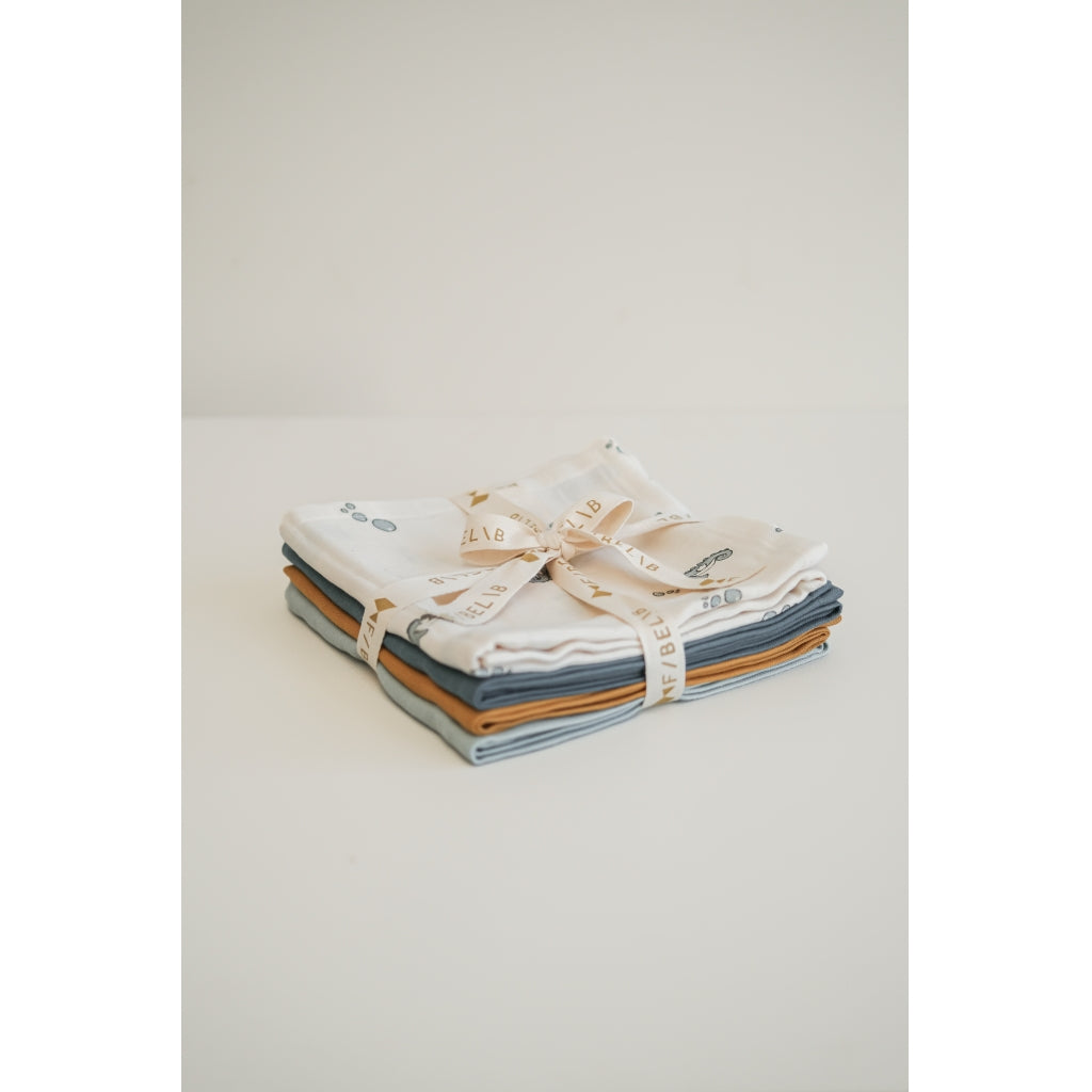 Fabelab Muslin 4-pack - Under The Sea Swaddles & Muslin Cloths
