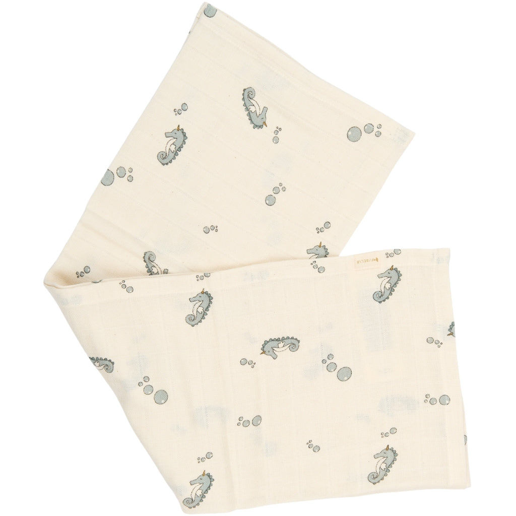 Fabelab Muslin 4-pack - Under The Sea Swaddles & Muslin Cloths Wood Thrush