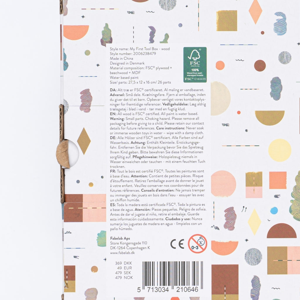 Fabelab My First Tool Box - Wood Wooden Toys