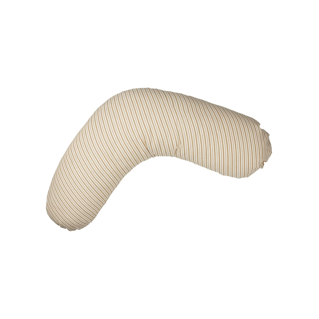 Fabelab Nursing Pillow Cover - Caramel Stripes NURSING PILLOWS Natural/caramel stripes
