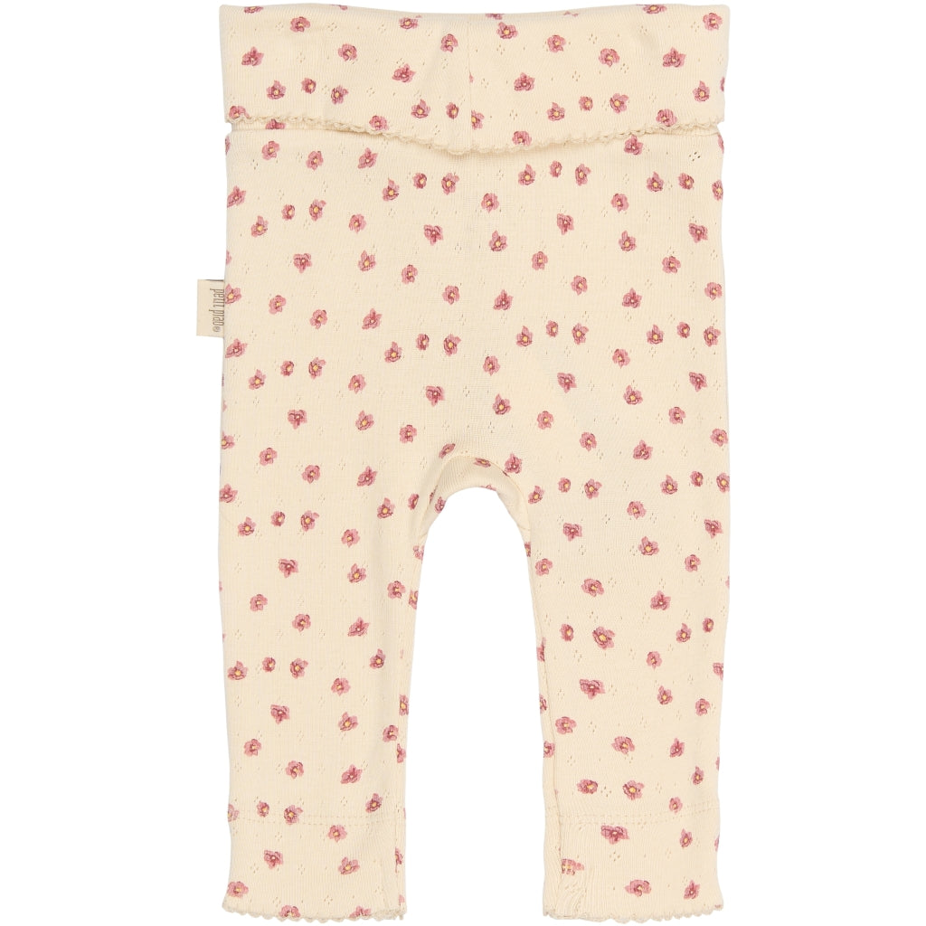 PETIT PIAO PPDia fold leggings pointel NB Leggings Autumn Anemone AOP