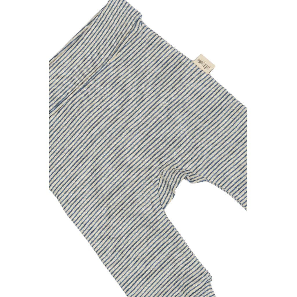 PETIT PIAO PPDian fold leggings stripe NB NOOS Leggings True Navy/Dark off white