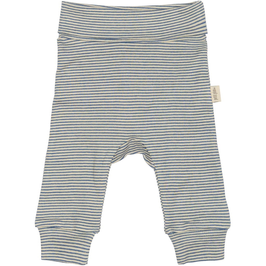 PETIT PIAO PPDian fold leggings stripe NB NOOS Leggings True Navy/Dark off white
