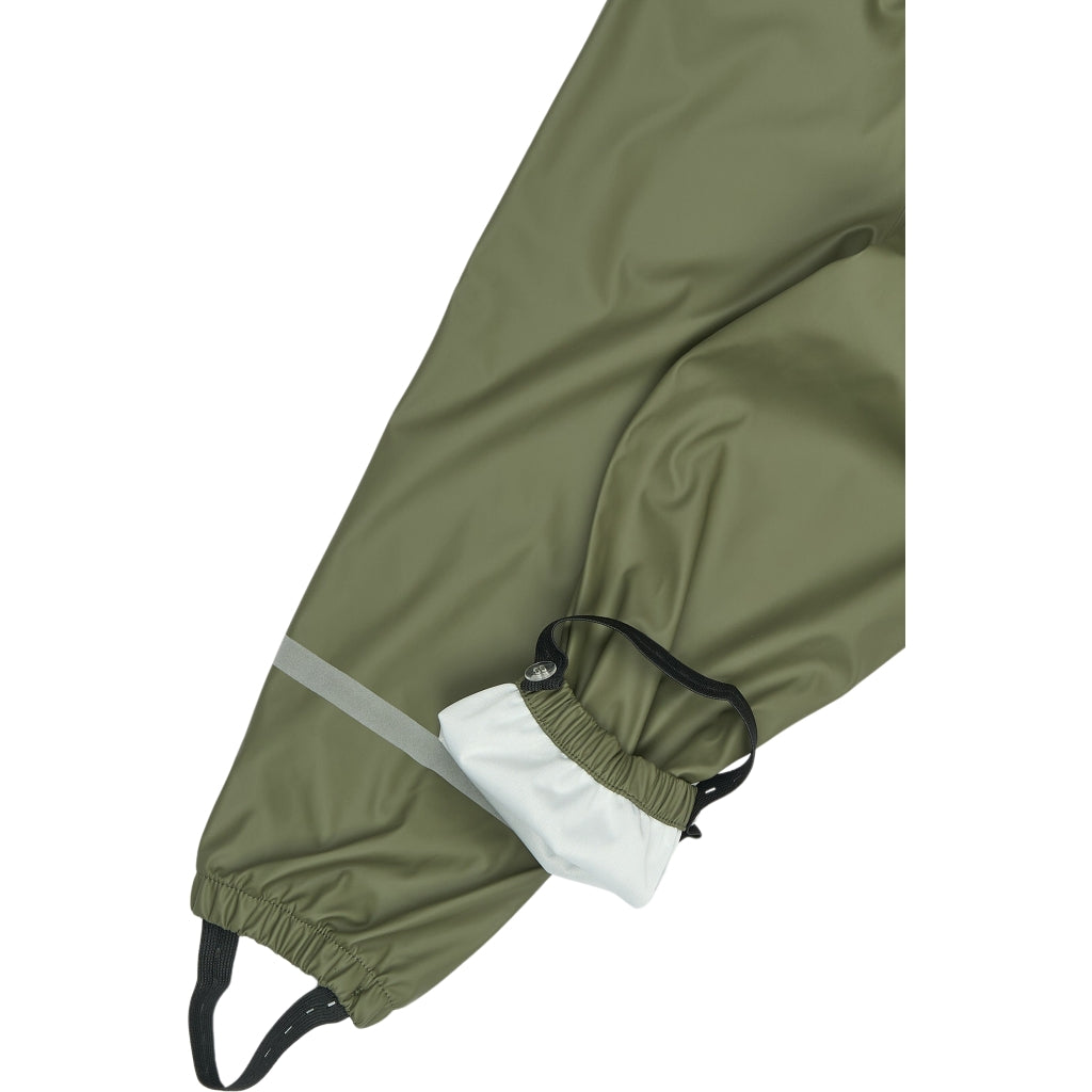Mikk-Line PU Regntøj (Alm. Bukser) Regntøj Dusty Olive