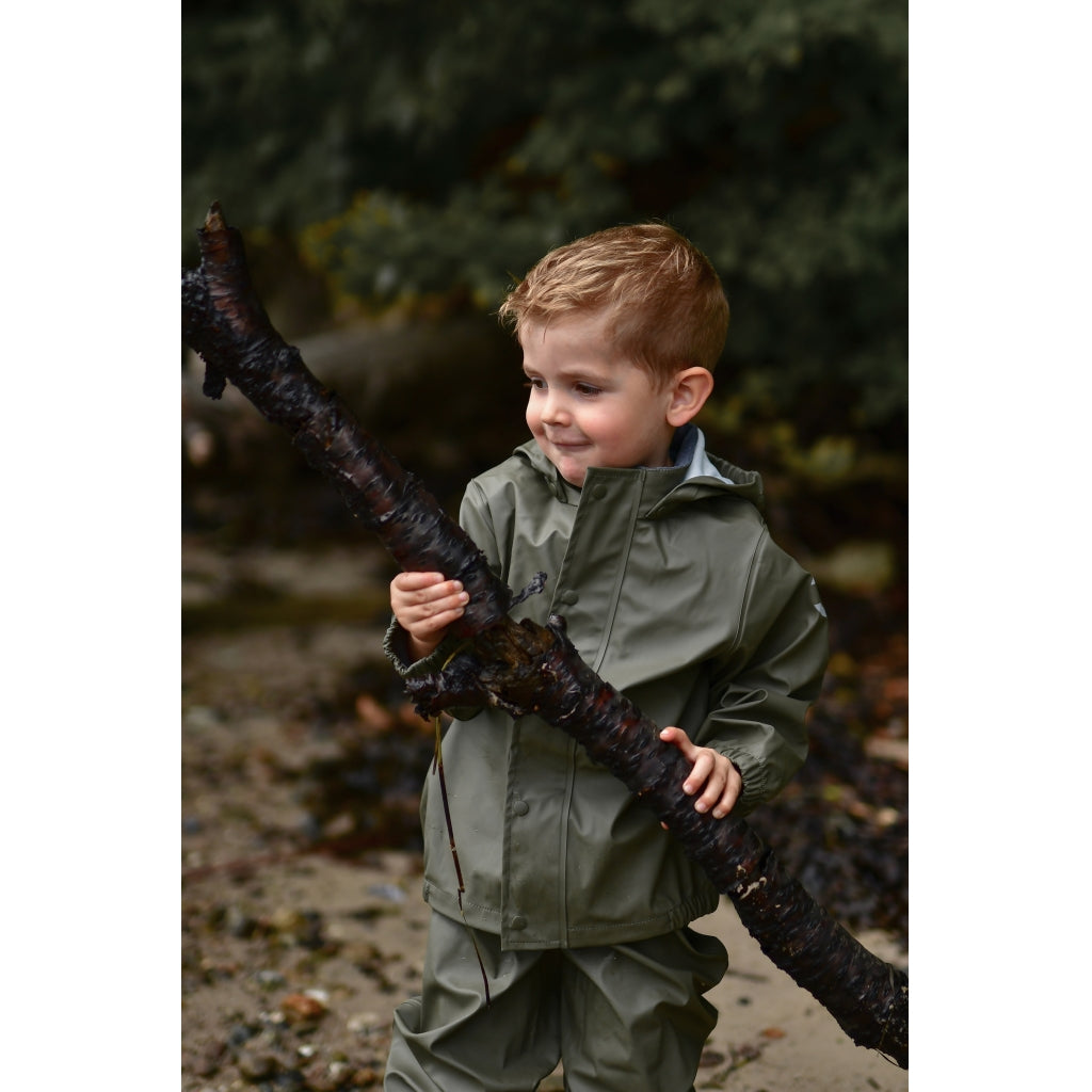 Mikk-Line PU Regntøj (Alm. Bukser) Regntøj Dusty Olive