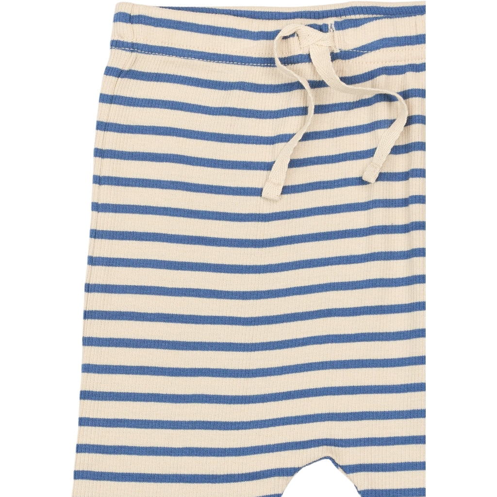 PETIT PIAO Pants Modal Striped Bukser True navy/off white