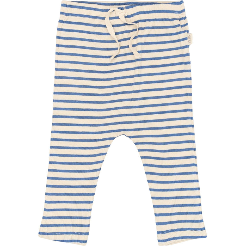 PETIT PIAO Pants Modal Striped Bukser True navy/off white