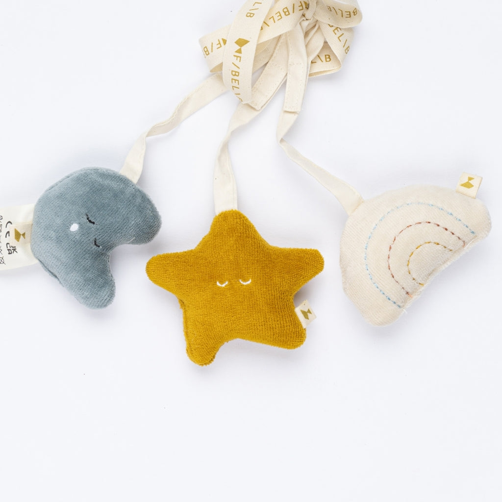 Fabelab Playgym Accessories - Moonbeam - 3 pack Baby Toys Multi Colours