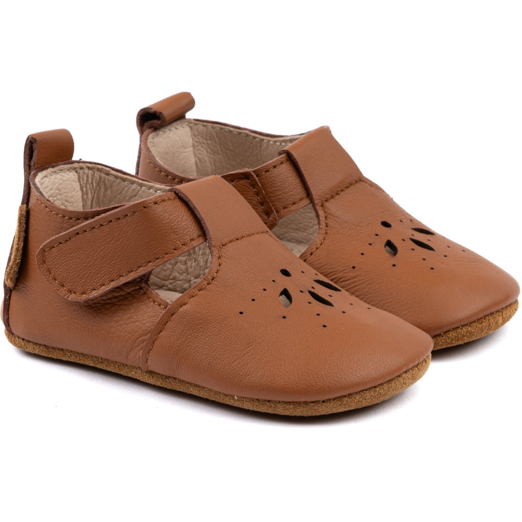 Mikk-Line Prewalker Læder Sandal Prewalker Cognac