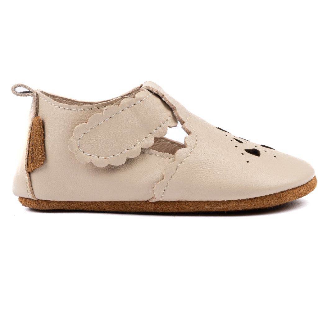 Mikk-Line Prewalker Læder Sandal m/ Hjerte Prewalker White Swan