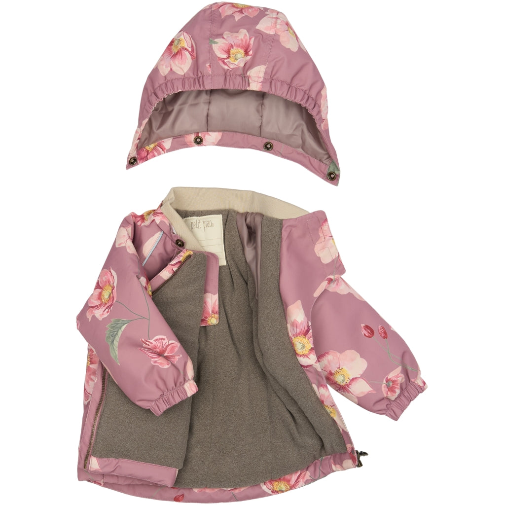 PETIT PIAO Quilted Jacket Printed Jakker Autumn Anemone AOP