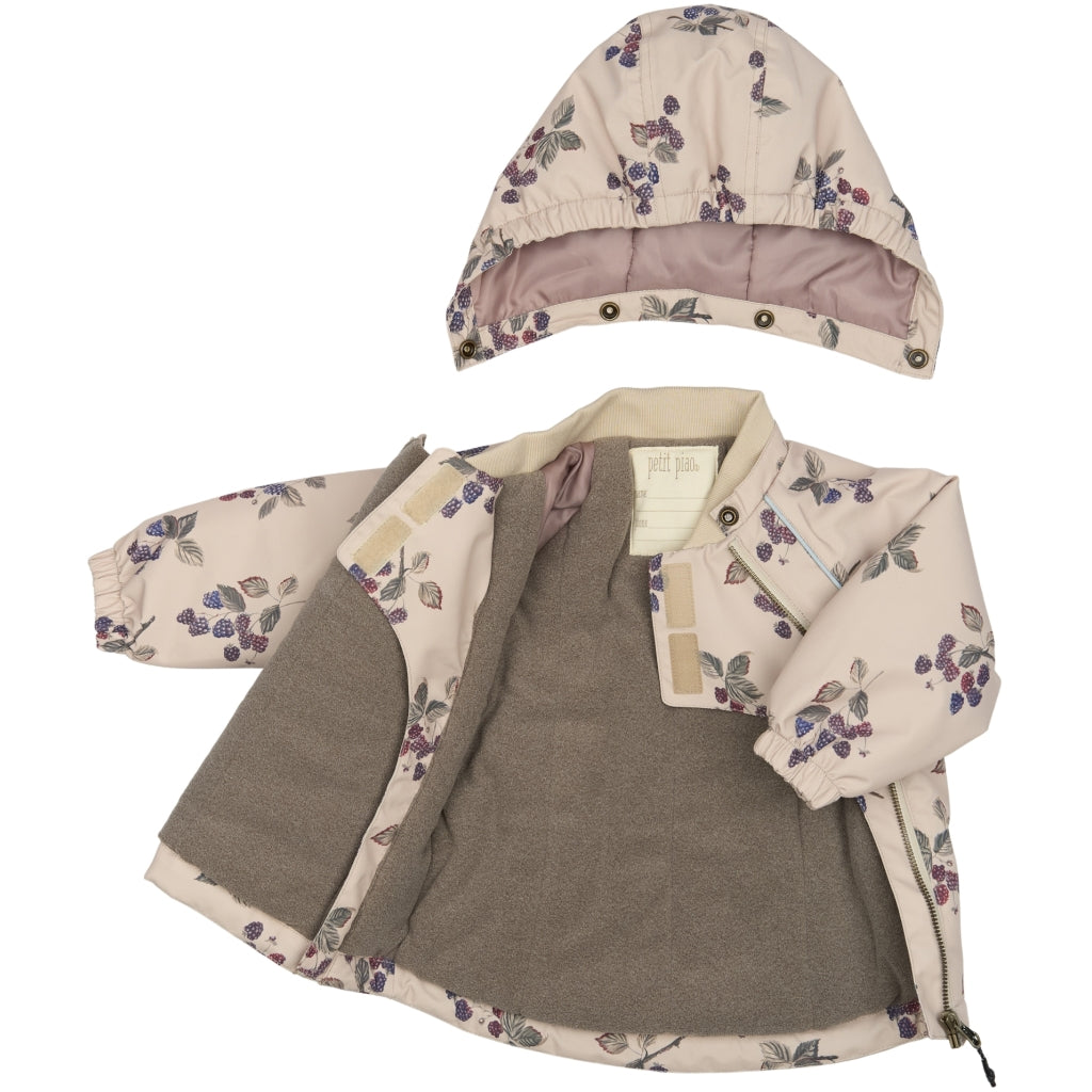 PETIT PIAO Quilted Jacket Printed Jakker Blackberry AOP