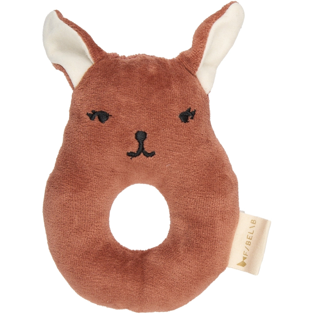 Fabelab Rattle - Bunny Baby Toys Ash Rose