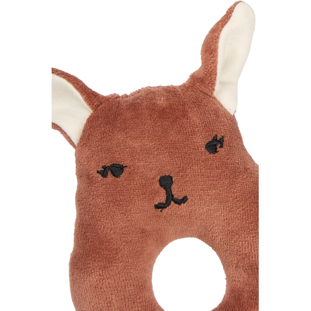 Fabelab Rattle - Bunny Baby Toys Ash Rose