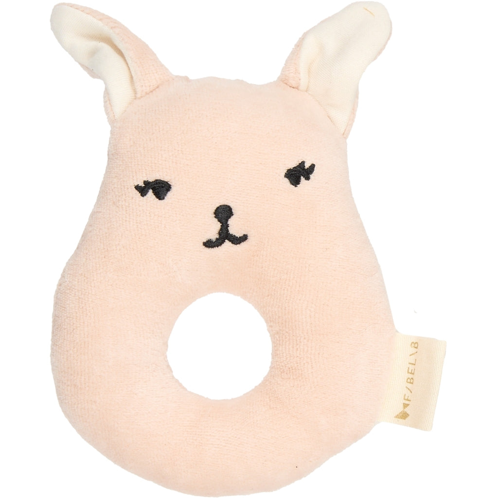 Fabelab Rattle - Bunny Baby Toys Peach whip