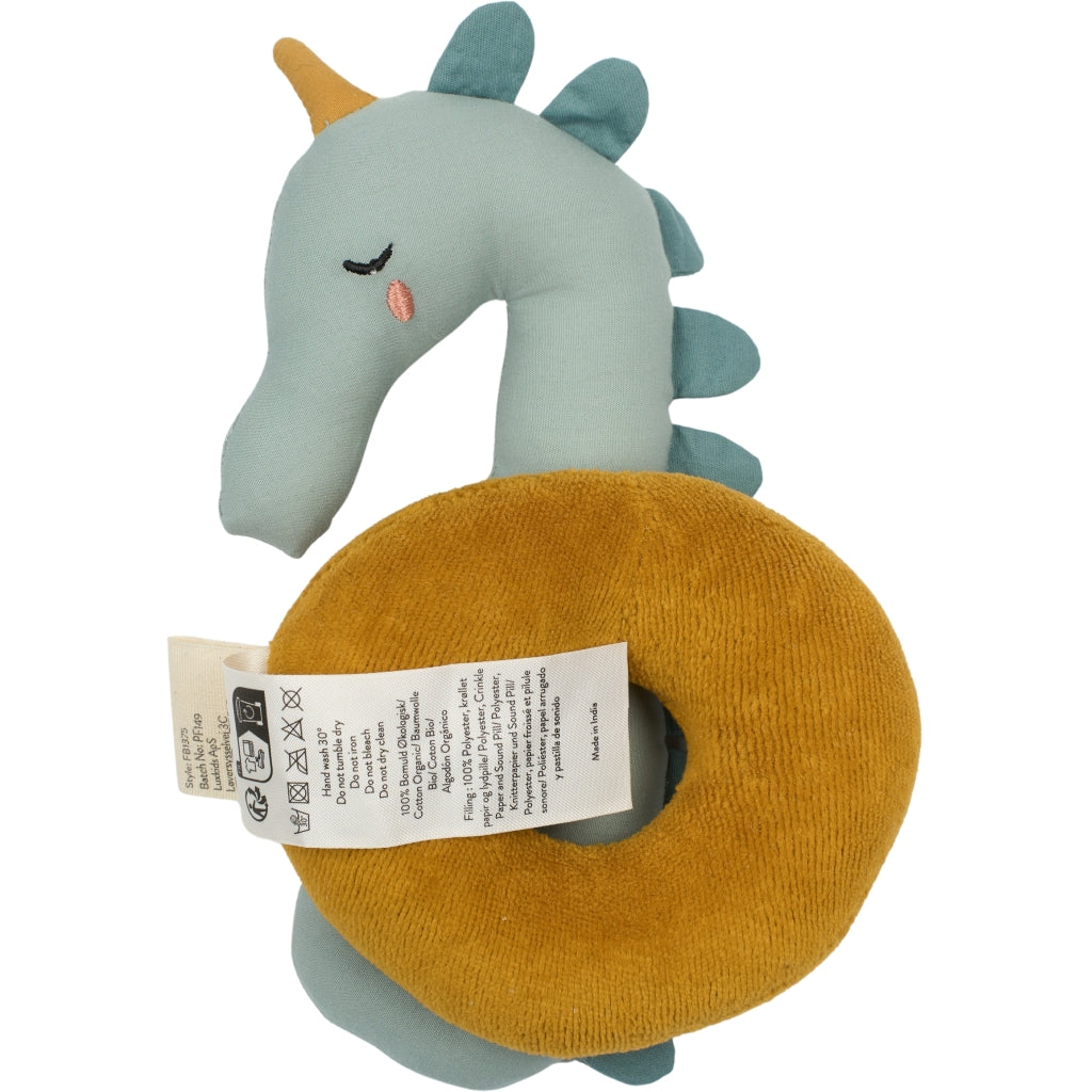 Fabelab Rattle - Seahorse Baby Toys Slate