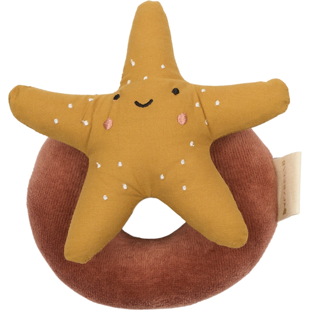Fabelab Rattle - Starfish Baby Toys Ash Rose